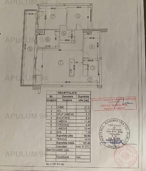 Vanzare Apartament 3 camere Carol 